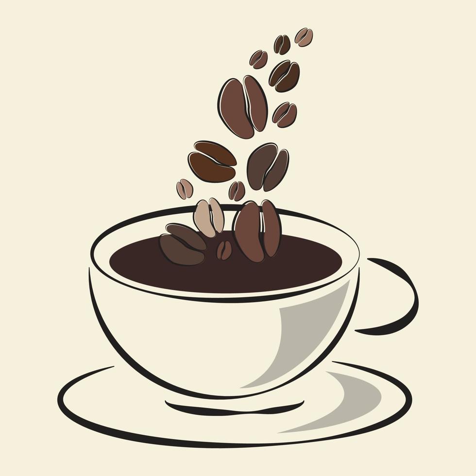 Hot coffee design vector