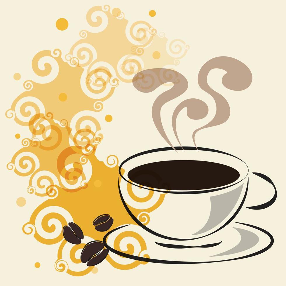 Hot coffee design vector