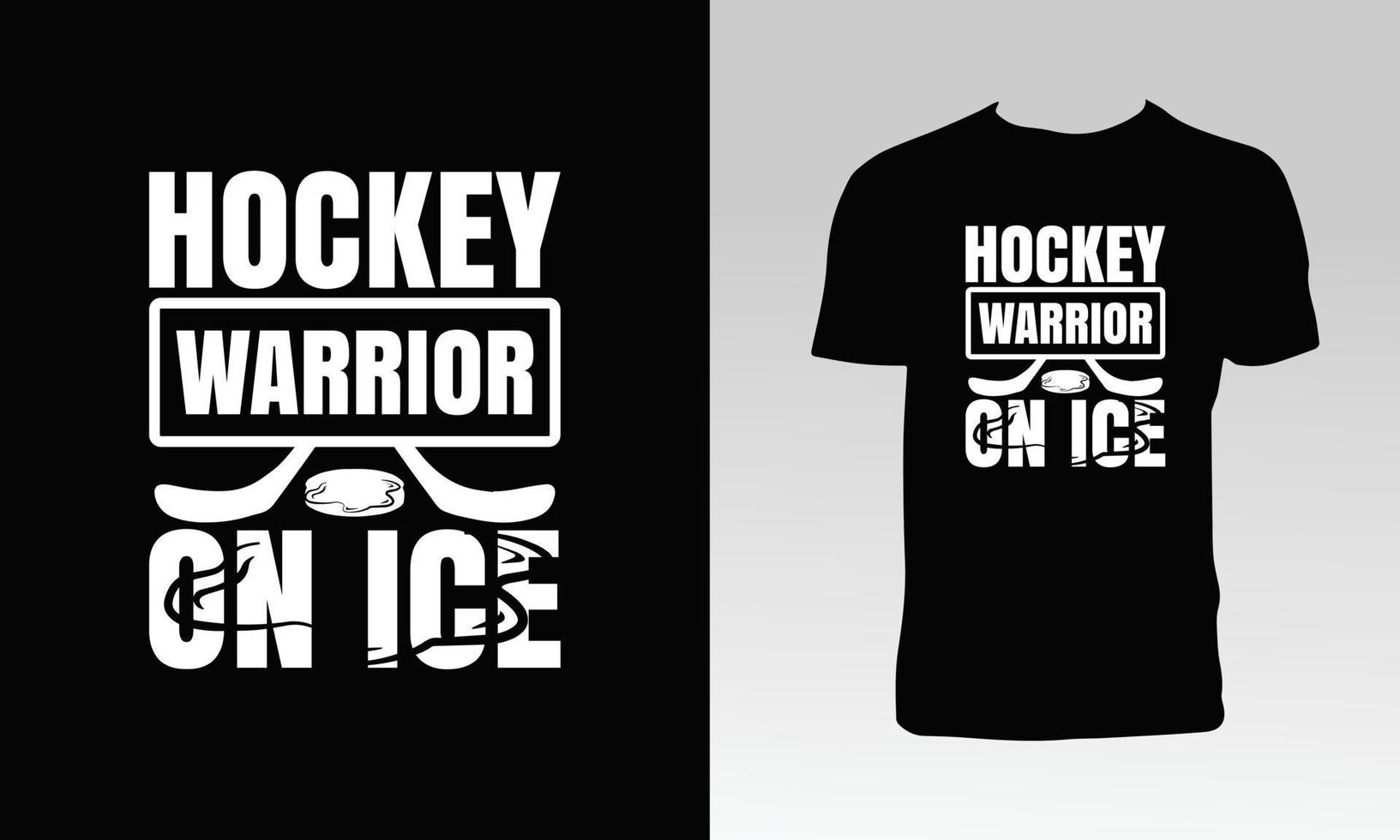 diseño creativo de camiseta de vector de hockey