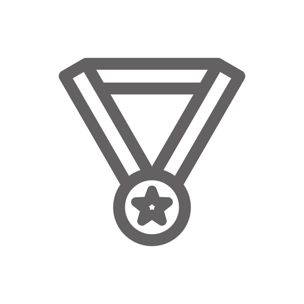 Medal icon. Perfect for education and school icon or user interface applications. vector sign and symbol
