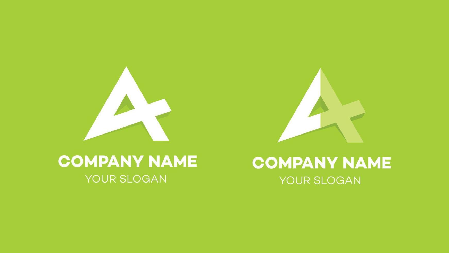 A Letter Icon Logo Design vector