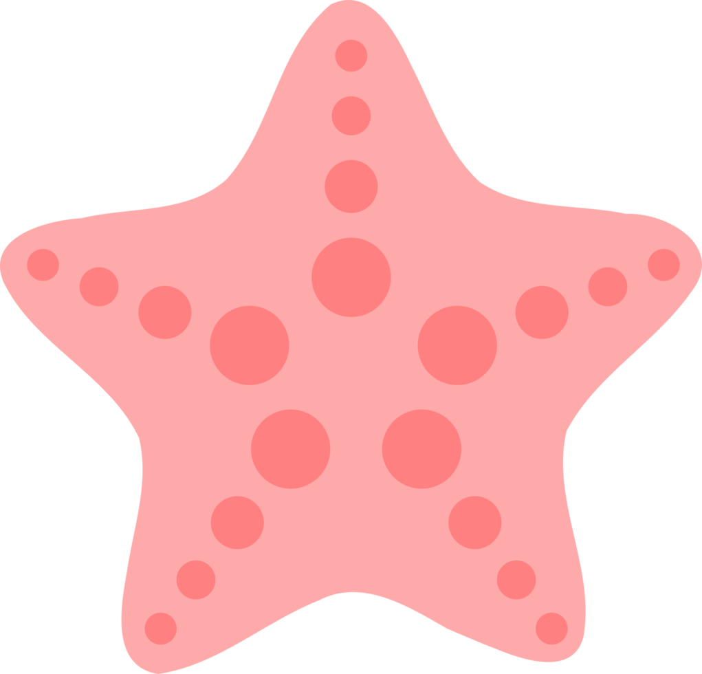 Pink Starfish clipart png