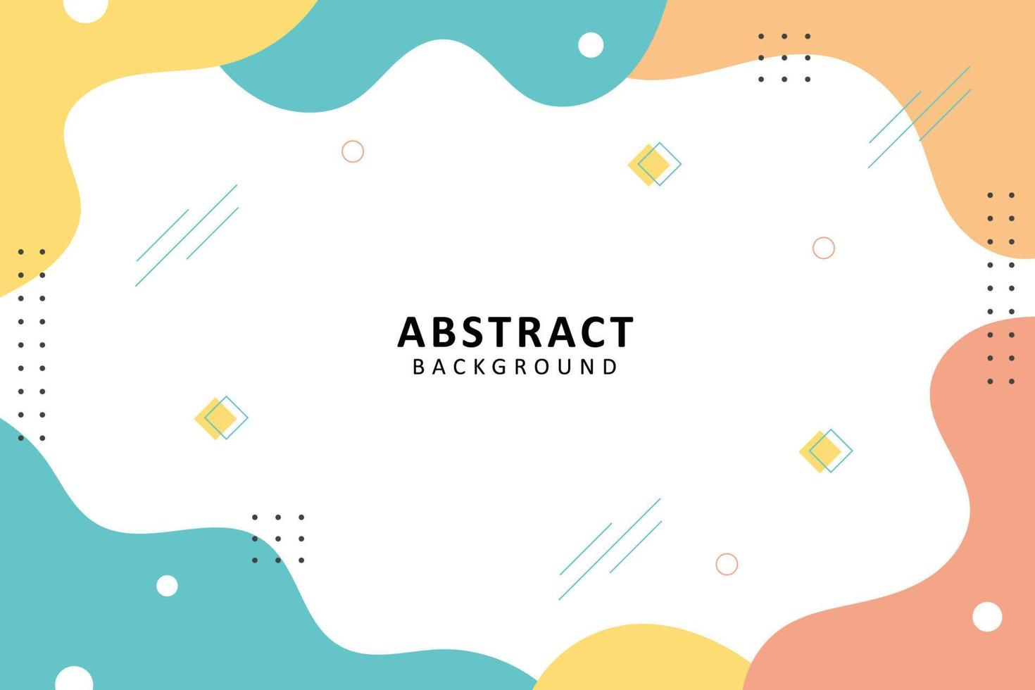 Abstract background. Hand drawing various shapes and memphis element. Trendy modern contemporary vector illustration. Every background is isolated. Pastel color