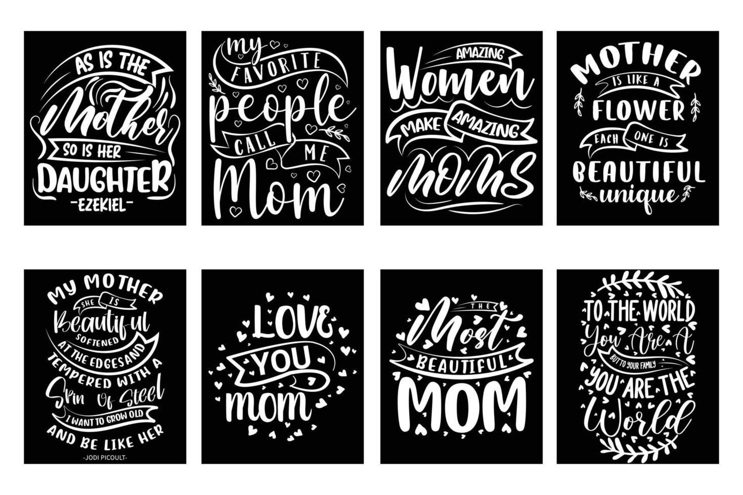 Mothers day mom typography t shirt design print on demand vector