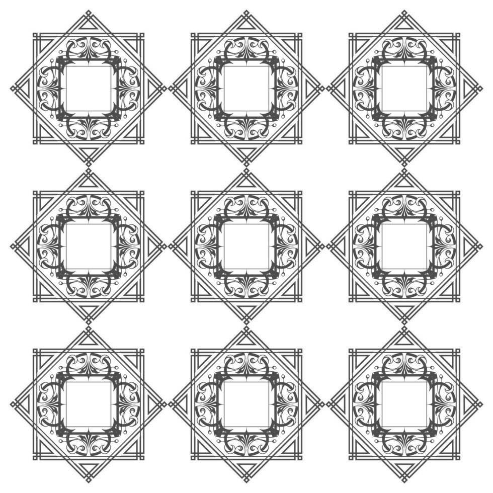 seamless pattern modern batik motif frame 11685660 Vector Art at Vecteezy