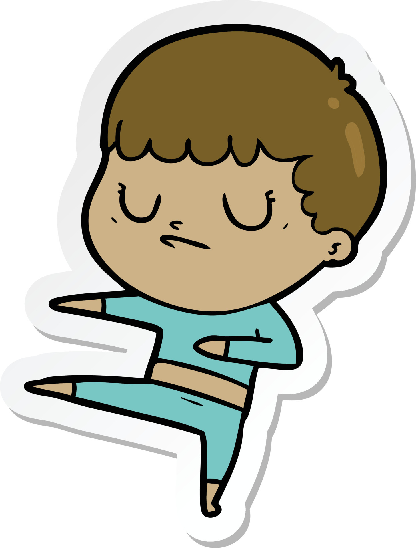 Sticker Of A Cartoon Grumpy Boy 11686177 Vector Art At Vecteezy sticker-of-a-cartoon-grumpy-boy-11686177-vector-art-at-vecteezy
