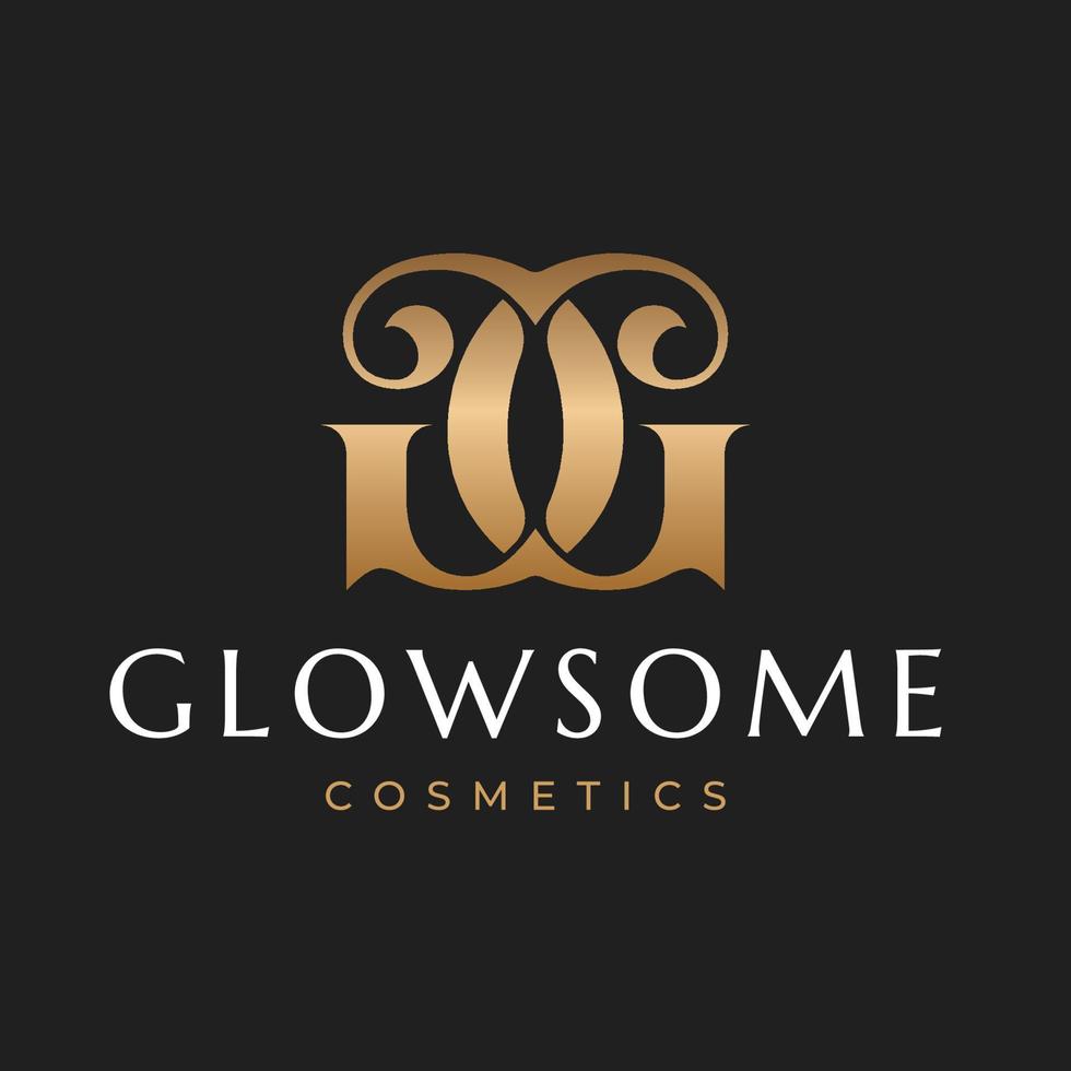 Glowsome Cosmetics logo vector