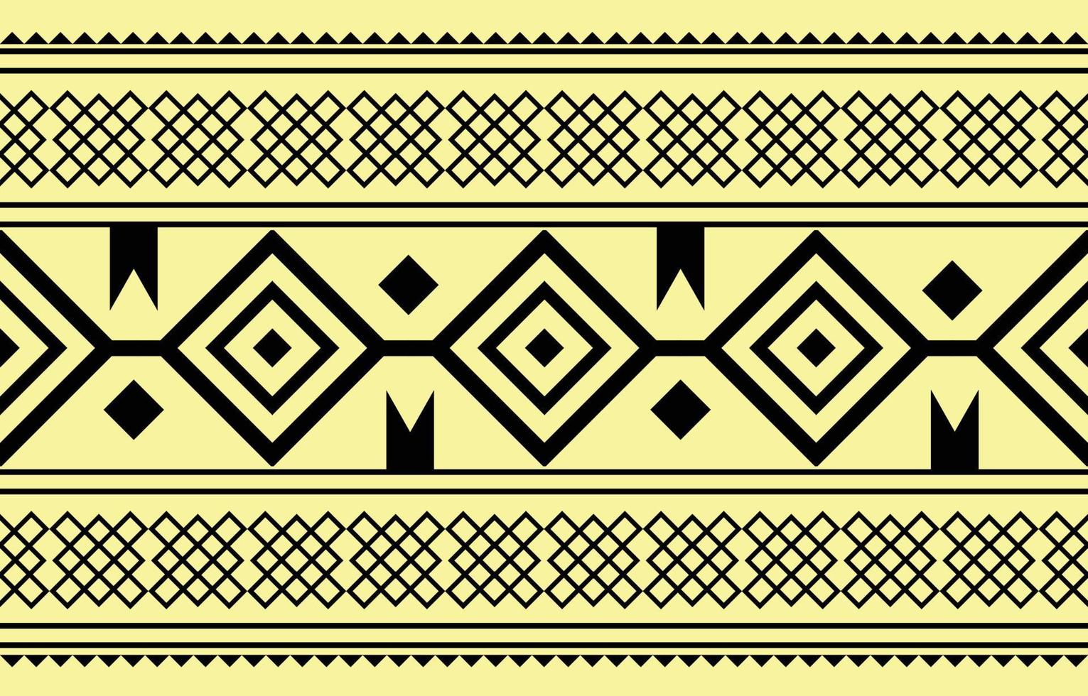 diseño tradicional geométrico étnico oriental ikat de patrones sin fisuras para fondo, alfombra, papel pintado, ropa, envoltura, batik, tela, ilustración vectorial. estilo de bordado vector