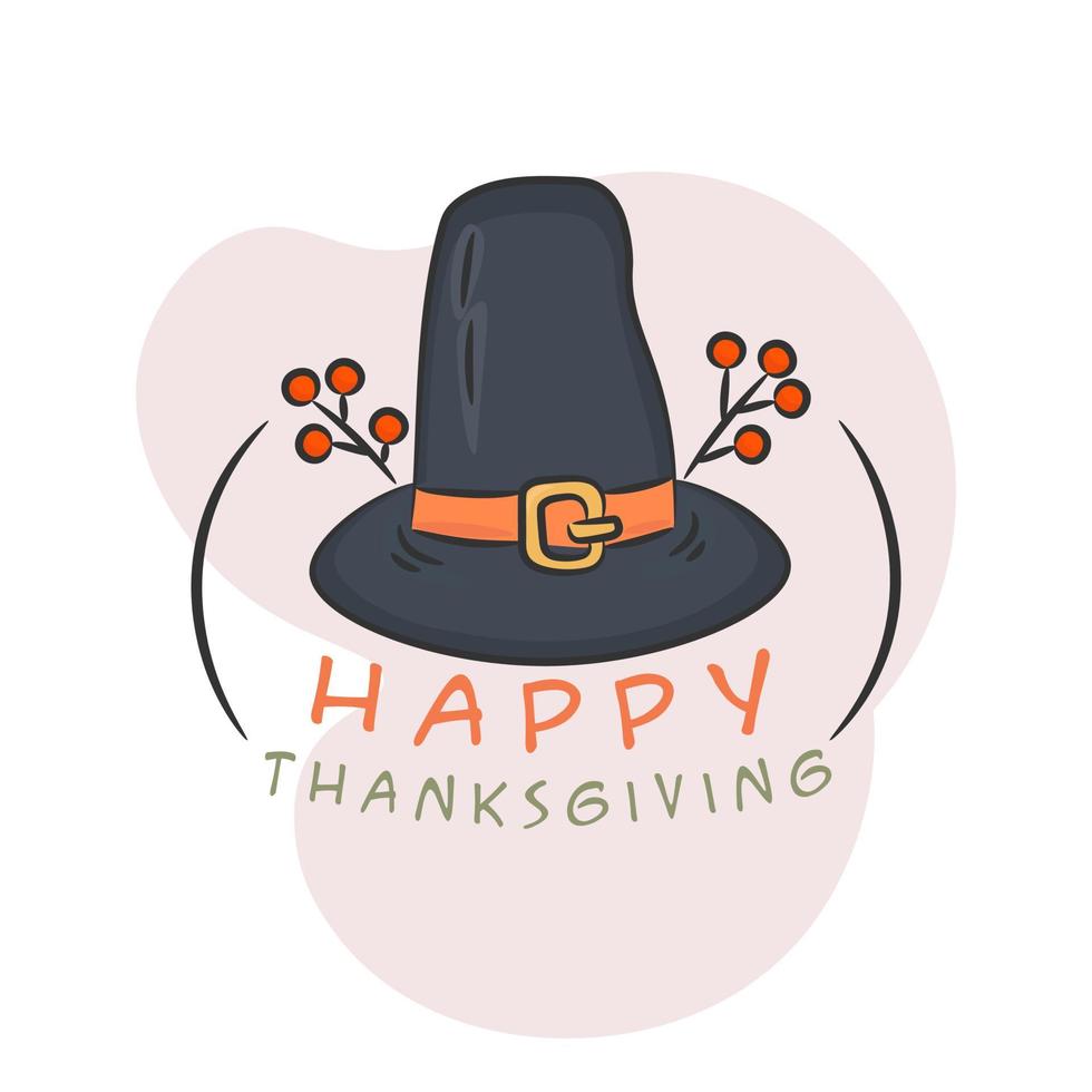 a hat for thanksgiving vector