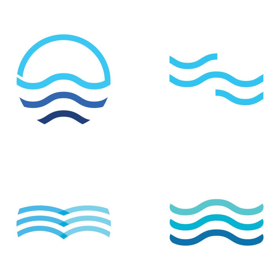 Natural blue pure aqua water Logotype design.Aqua abstract design with outline.Drinking or mineral water sign icon. vector