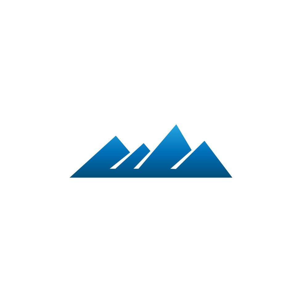 Minimal abstract mountain vector design