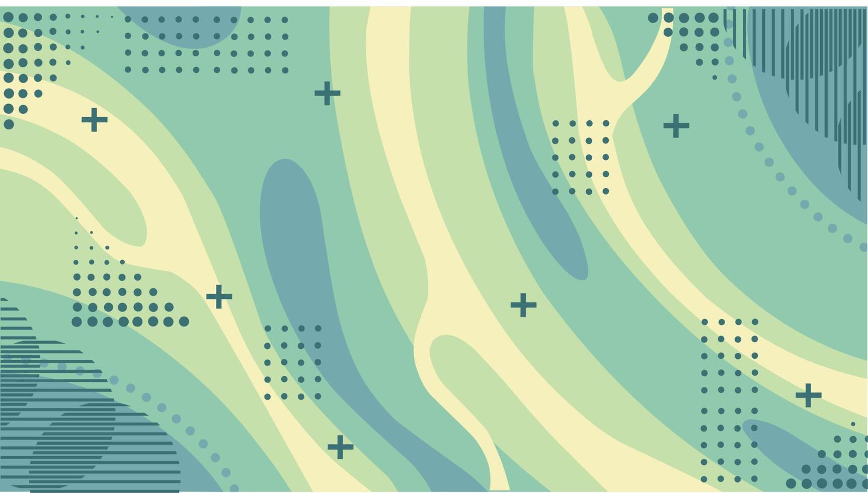 Flat Abstract green Background Free Vector
