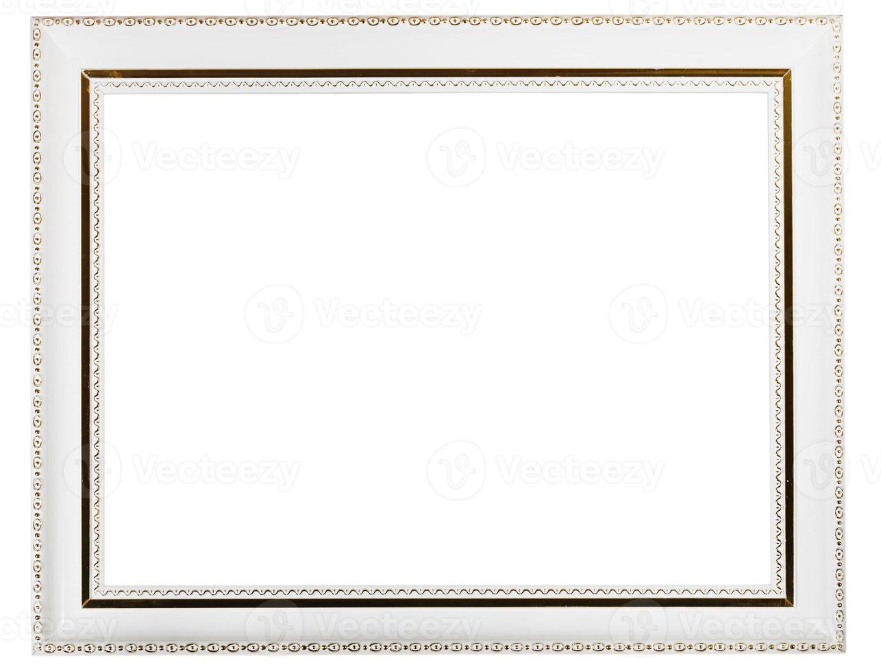 vintage wide white picture frame photo