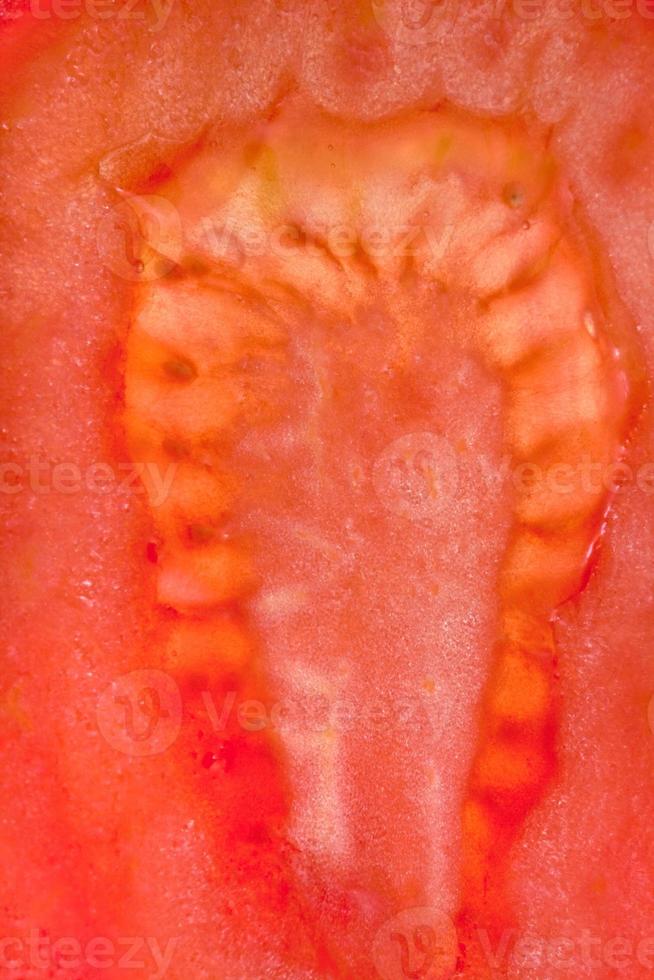 textura de tomate rojo en rodajas foto