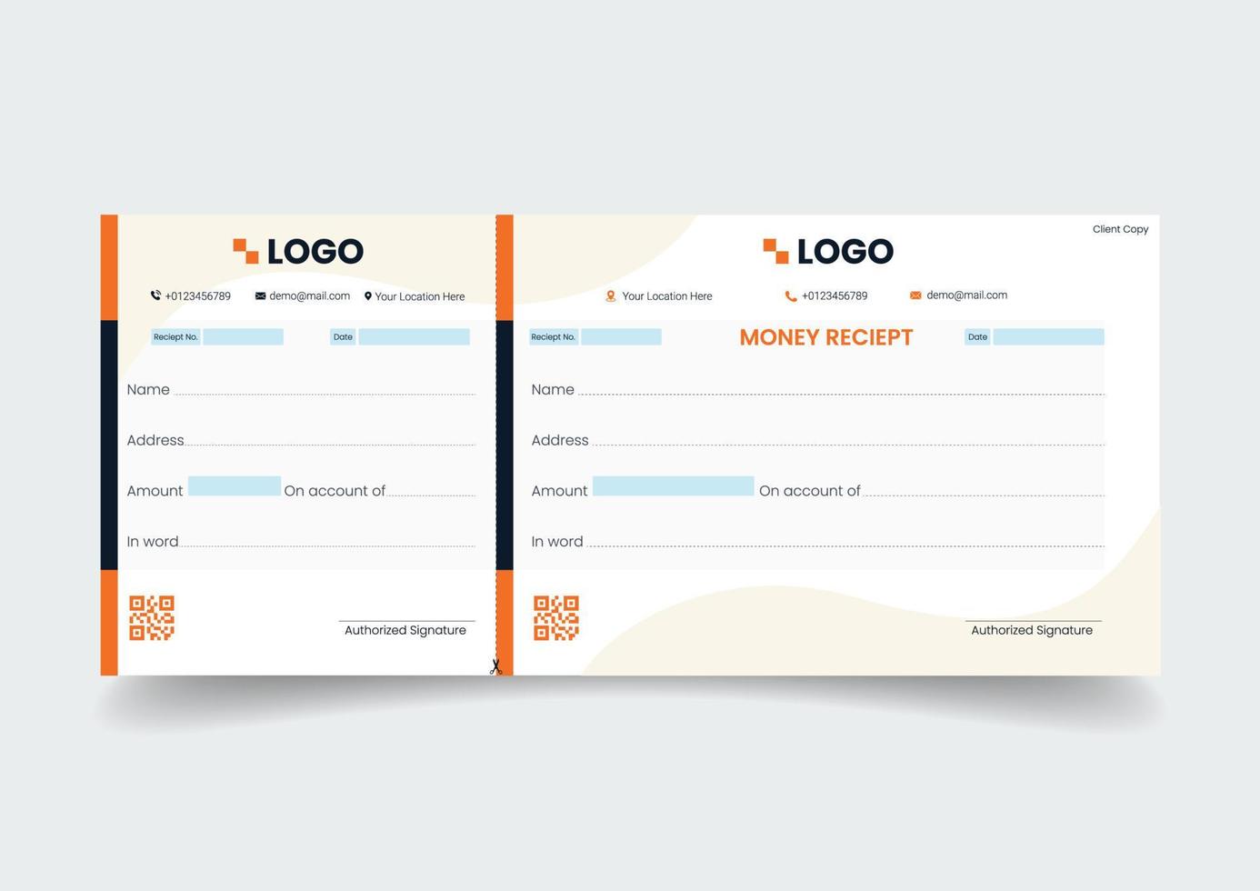 Blank template of the payment slip. Checkbook cheque page with empty fields. vector