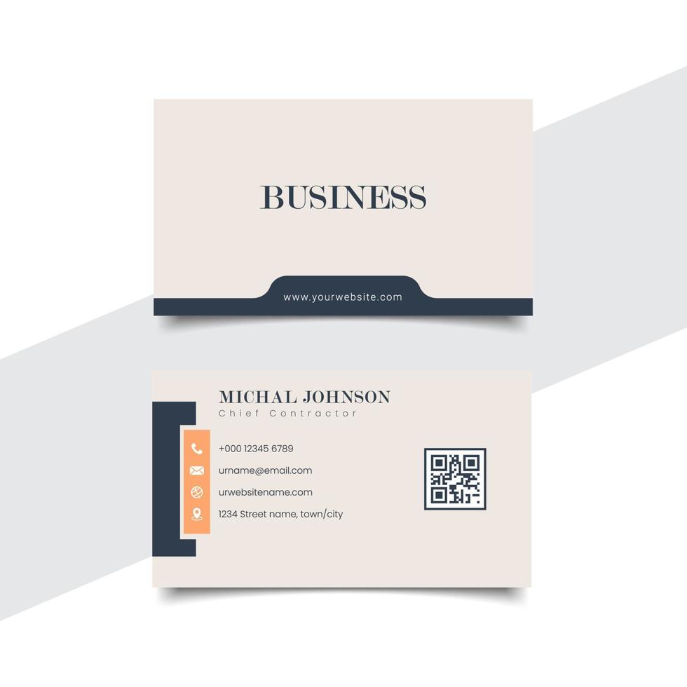 Creative and elegant double sided business card template vector