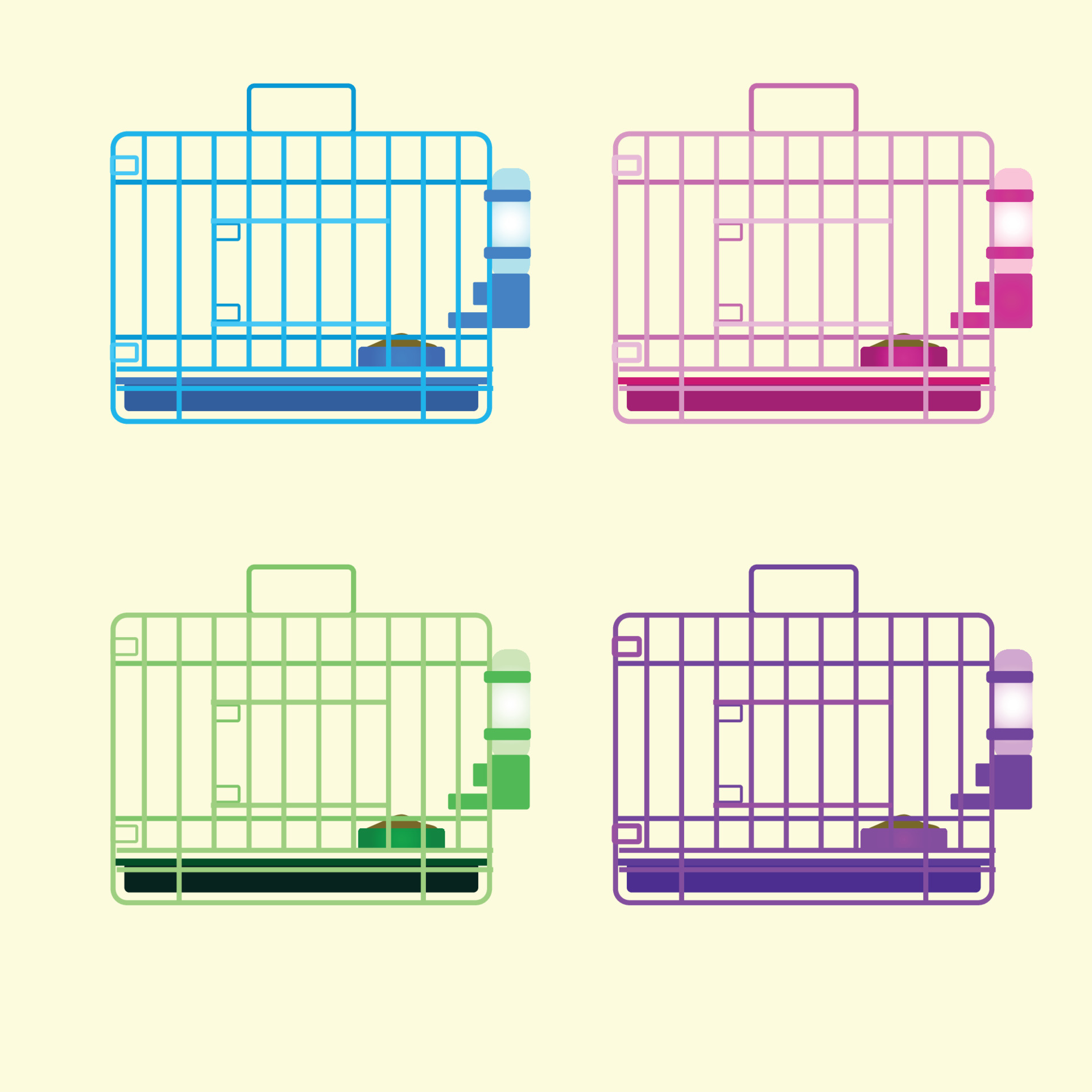 Cat Cage Cartoon 11688484 Vector Art at Vecteezy