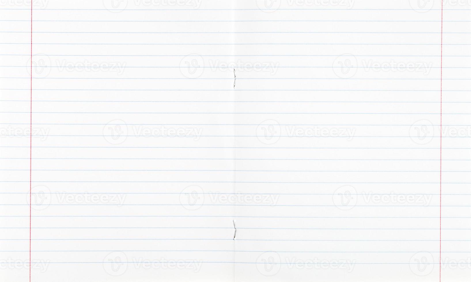 narrow lined double-page spread with red margin photo