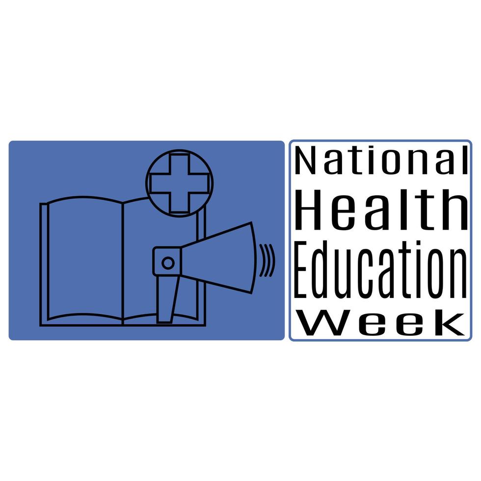 National Health Education Week, idea for a poster, banner, flyer or