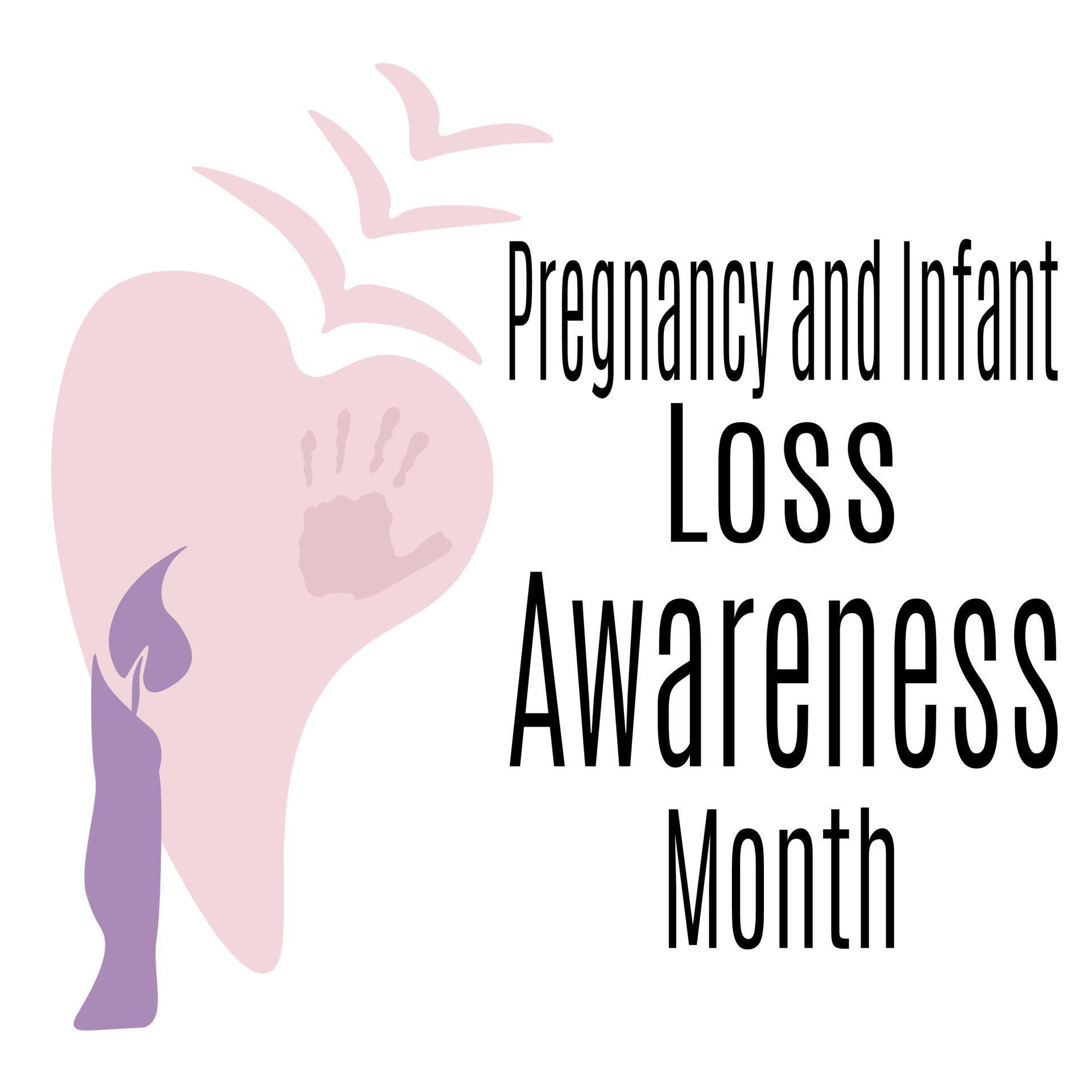 Pregnancy and Infant Loss Awareness Month, idea for poster, banner or