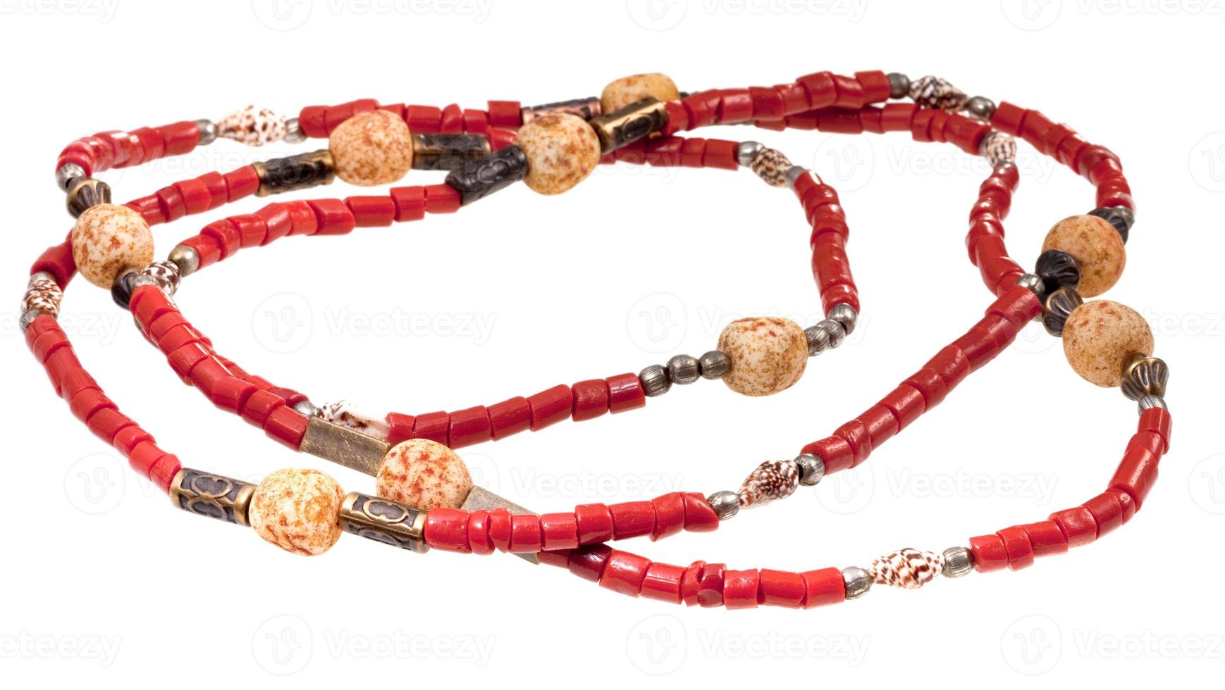 red coral lady's bead photo