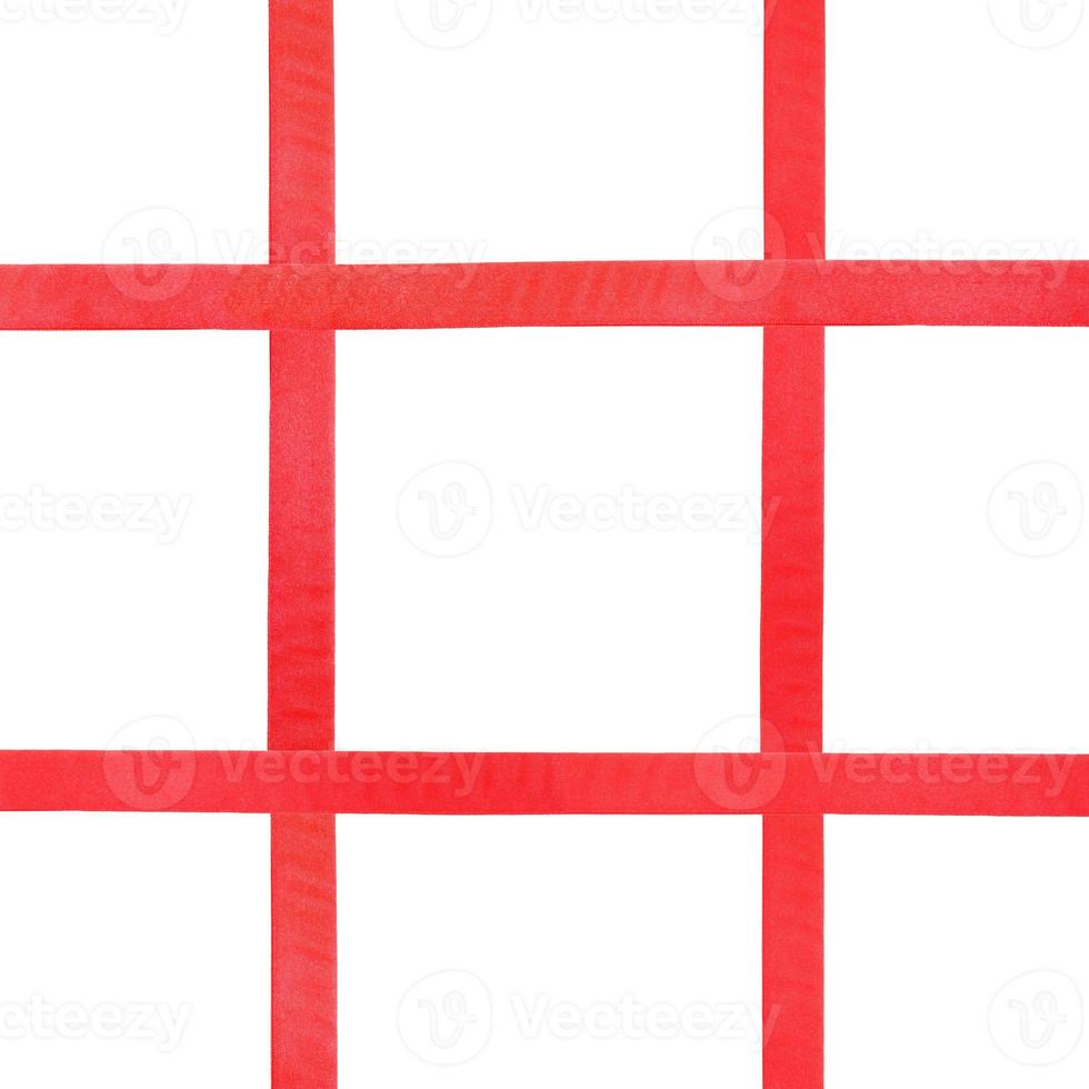 cintas de raso rojo sobre blanco - set 36 foto