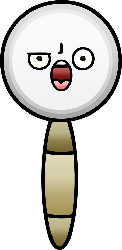 gradient shaded cartoon magnifying glass vector