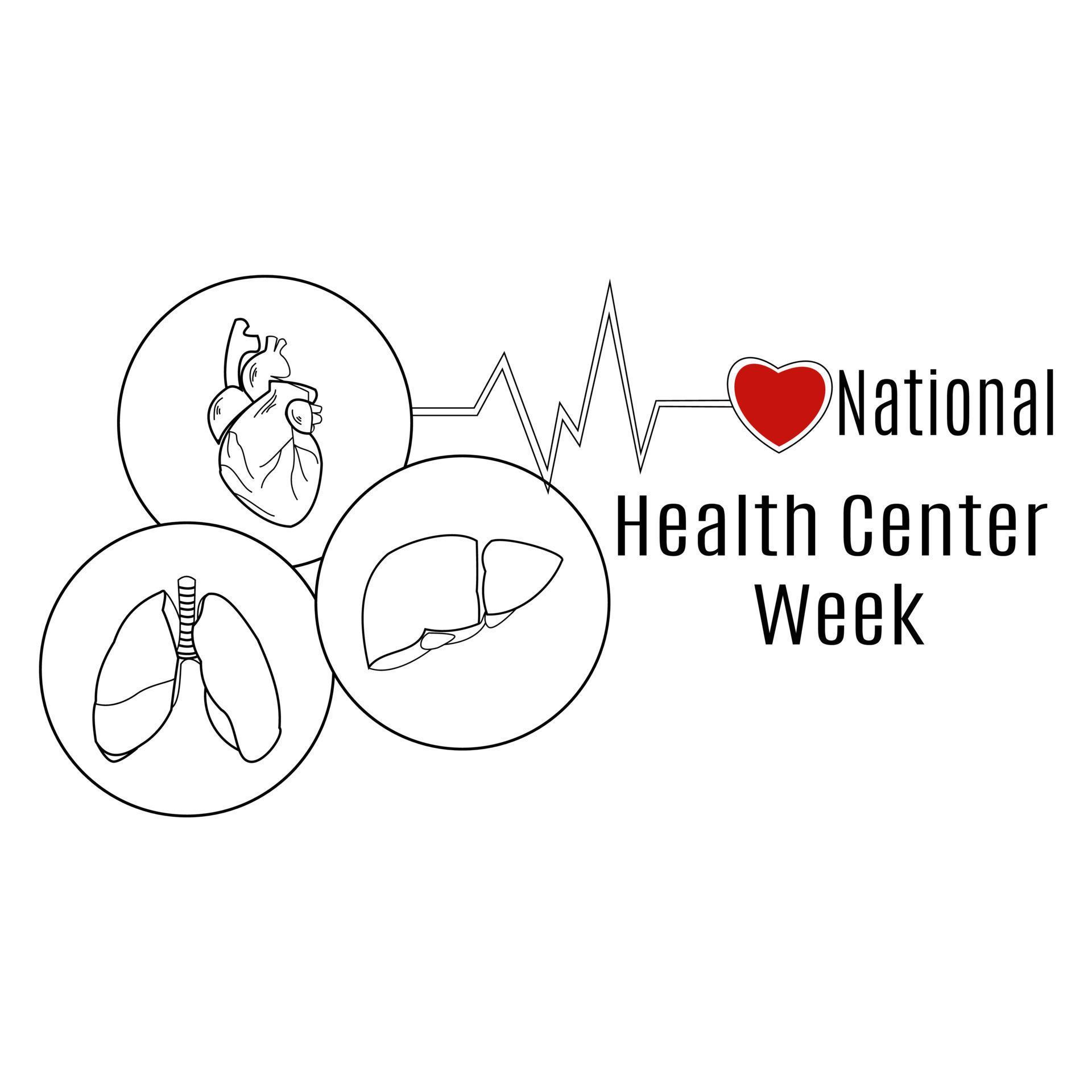 National Health Center Week, medical poster concept 11689512 Vector Art at Vecteezy
