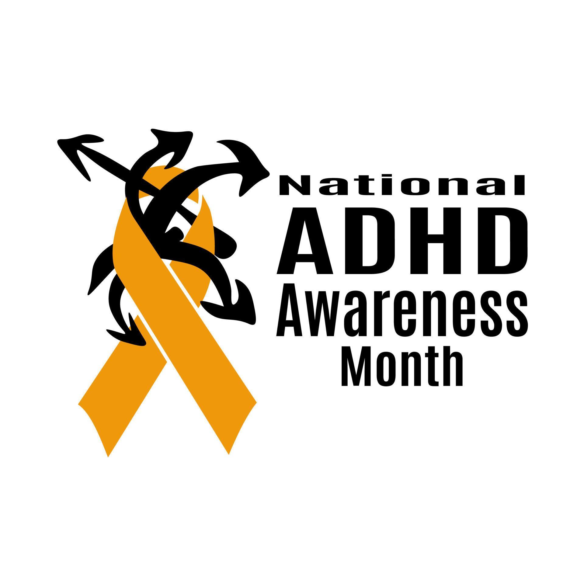 National ADHD Awareness Month, medical poster, banner or flyer idea