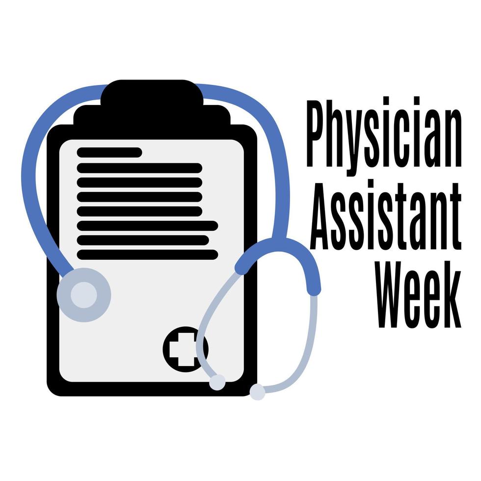 Physician Assistant Week, Medical poster, banner or flyer idea vector