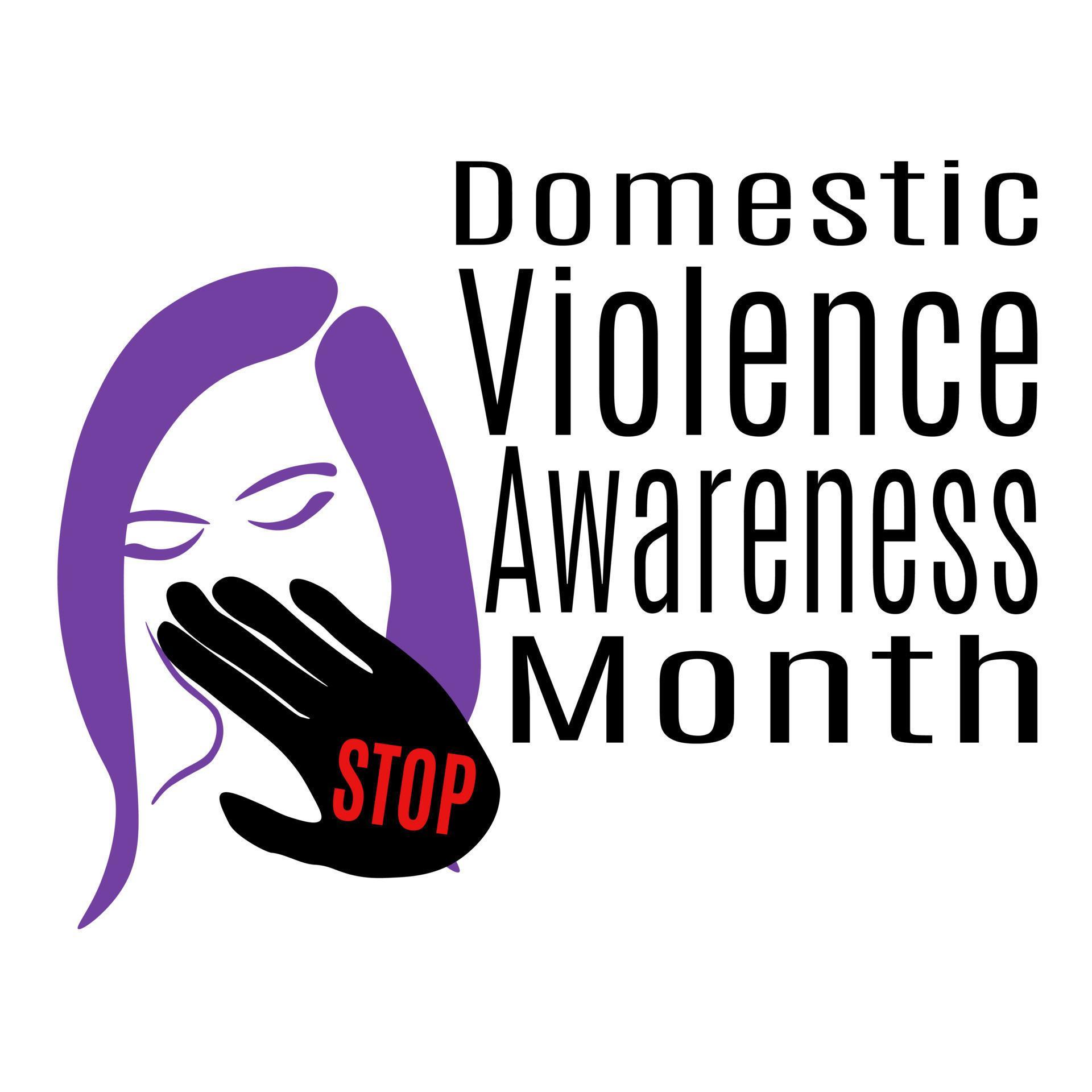 Domestic Violence Awareness Month, idea for a poster, banner or flyer