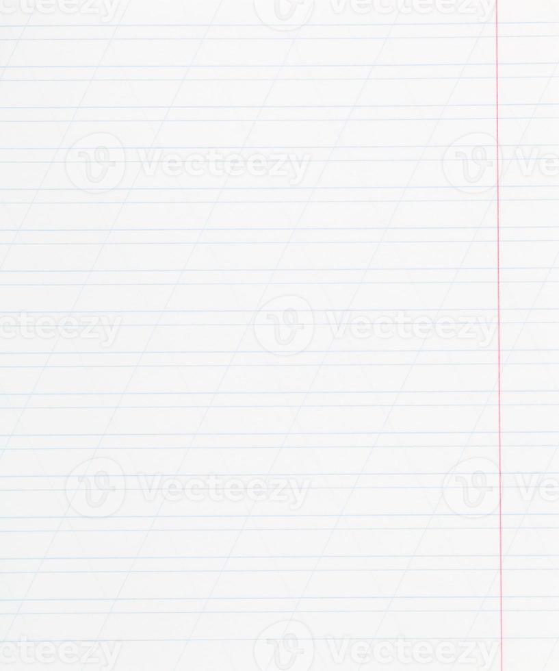 notebook narrow lined sheet of paper photo