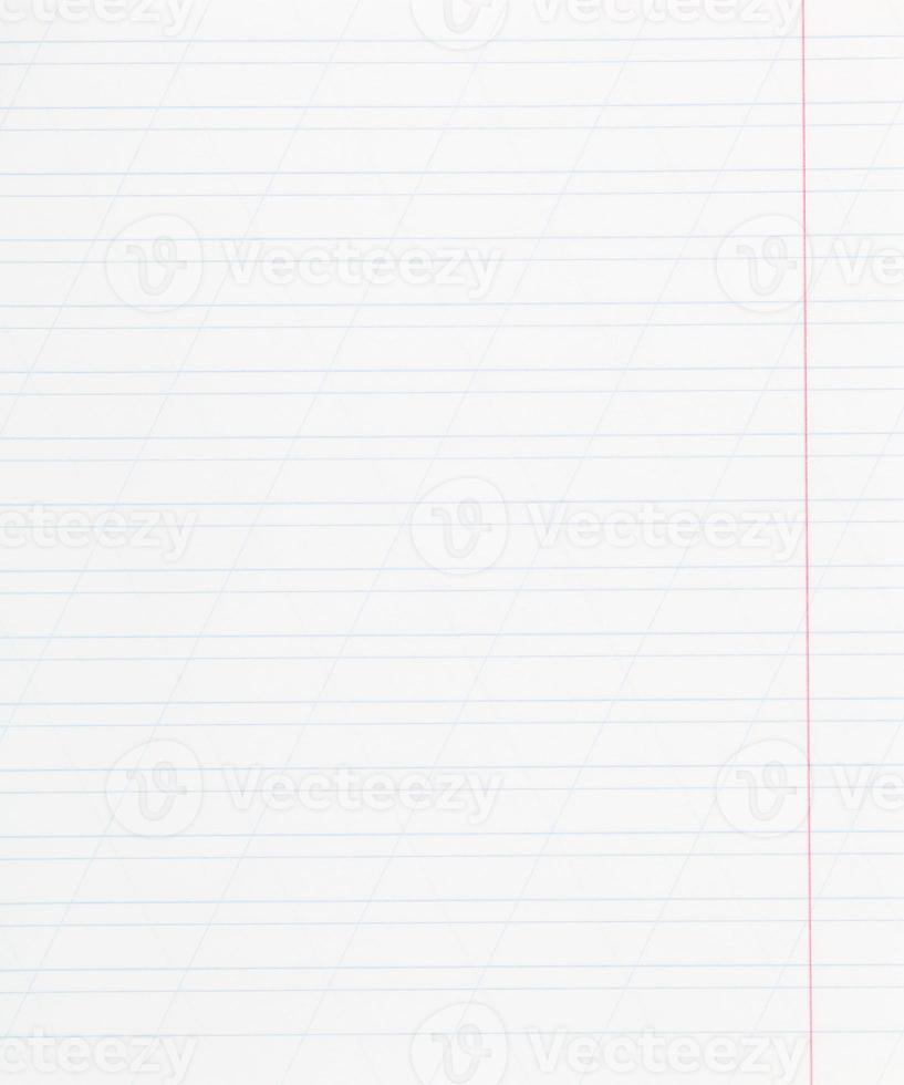 notebook narrow lined sheet of paper photo
