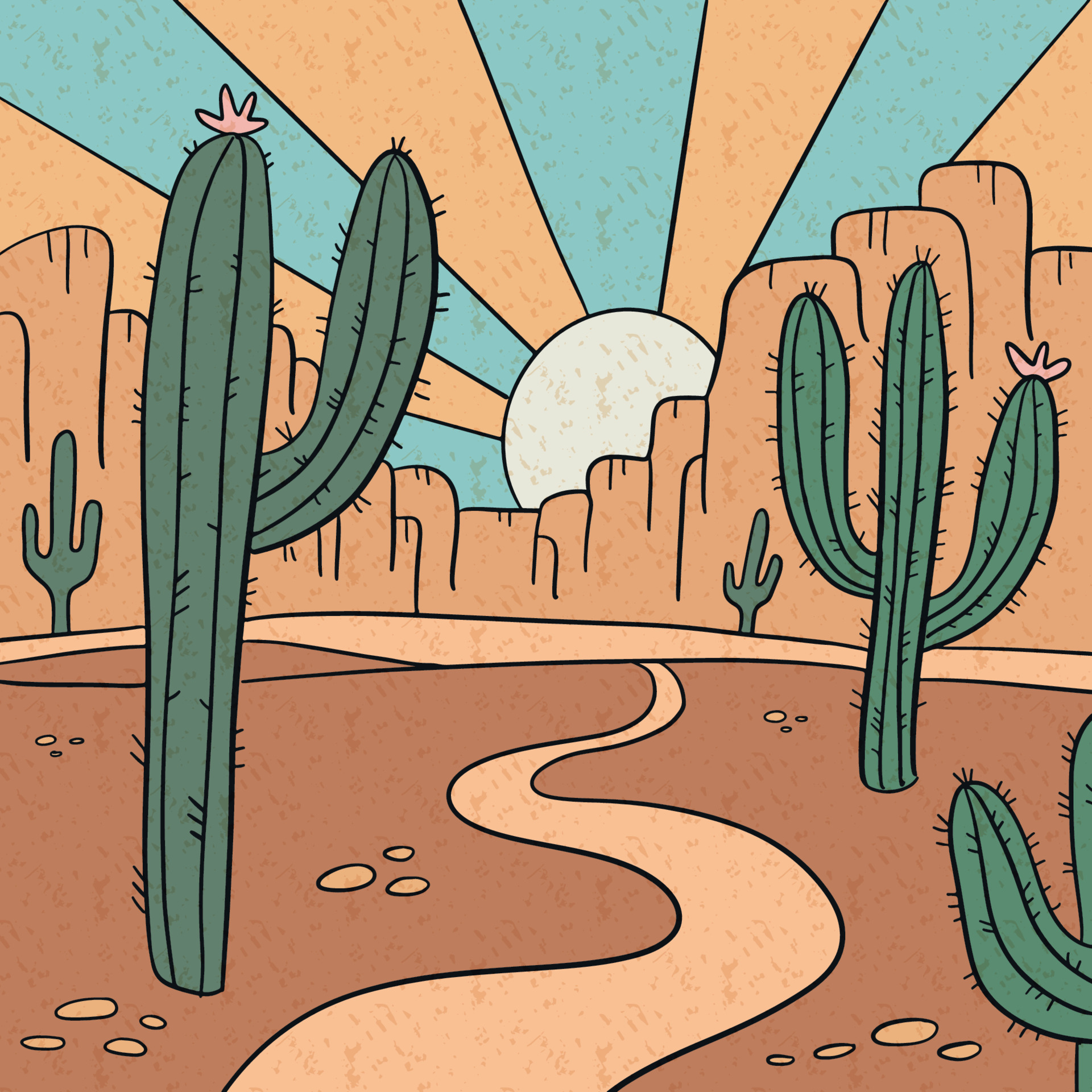 Arizona, Telón De Fondo, Antecedentes Imágenes de fondo gratuitas, Fondos  De Pantalla De Fondo Desierto Cactus En Maceta Seamless Pattern Cartoon  Style Foto de …
