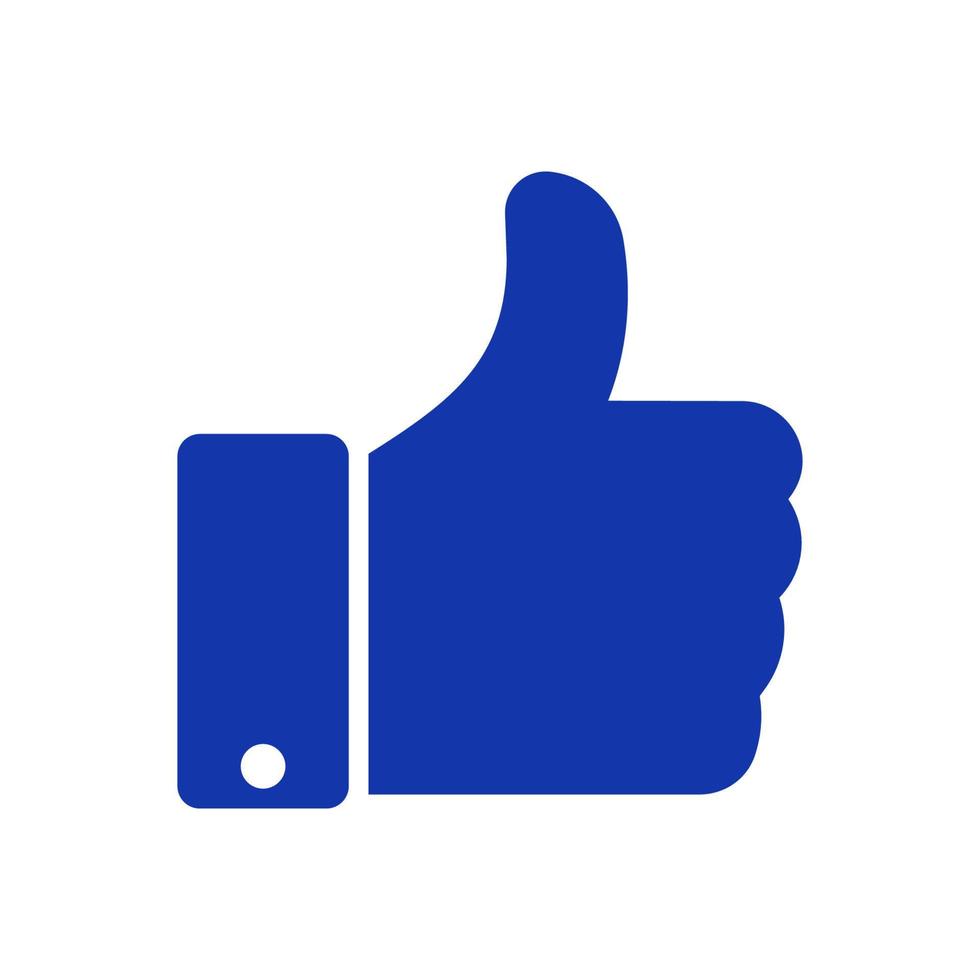 Thumbs up icon isolated vector