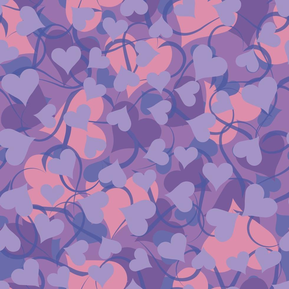 Seamless background with hearts. Modern, fashionable pattern. vector