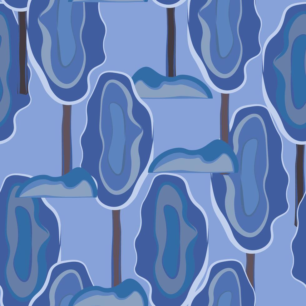 fondo transparente con bosque de invierno. árboles en la nieve, ventisqueros. vector