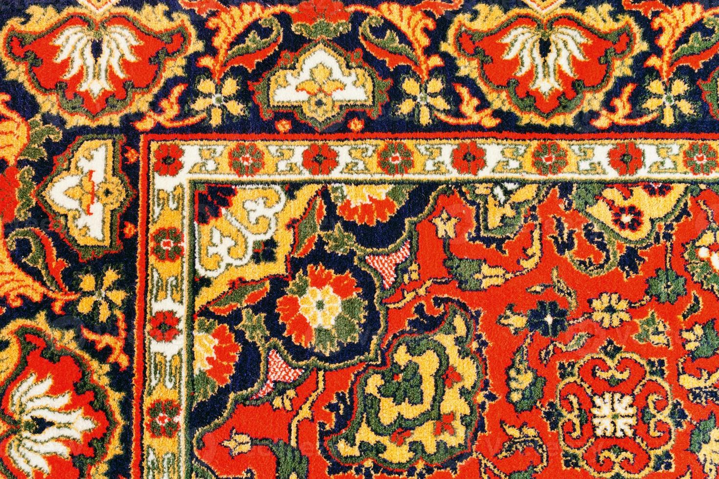 ornament of Central Asian carpet photo