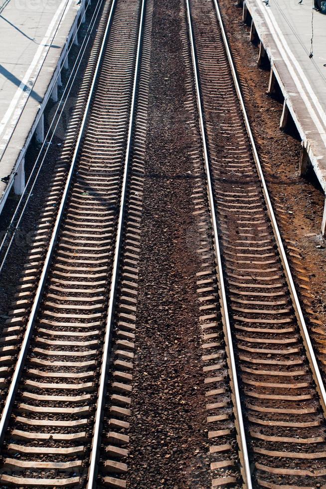 above view of railway photo