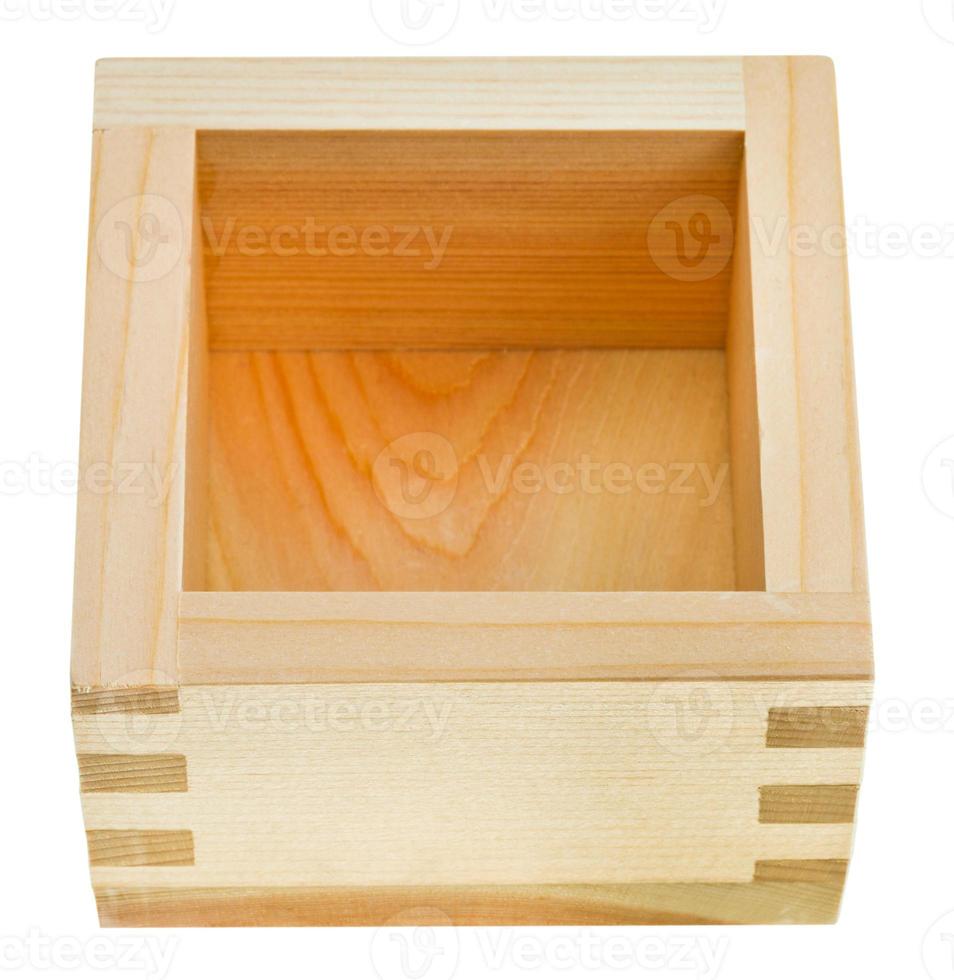 wooden box masu for sake photo