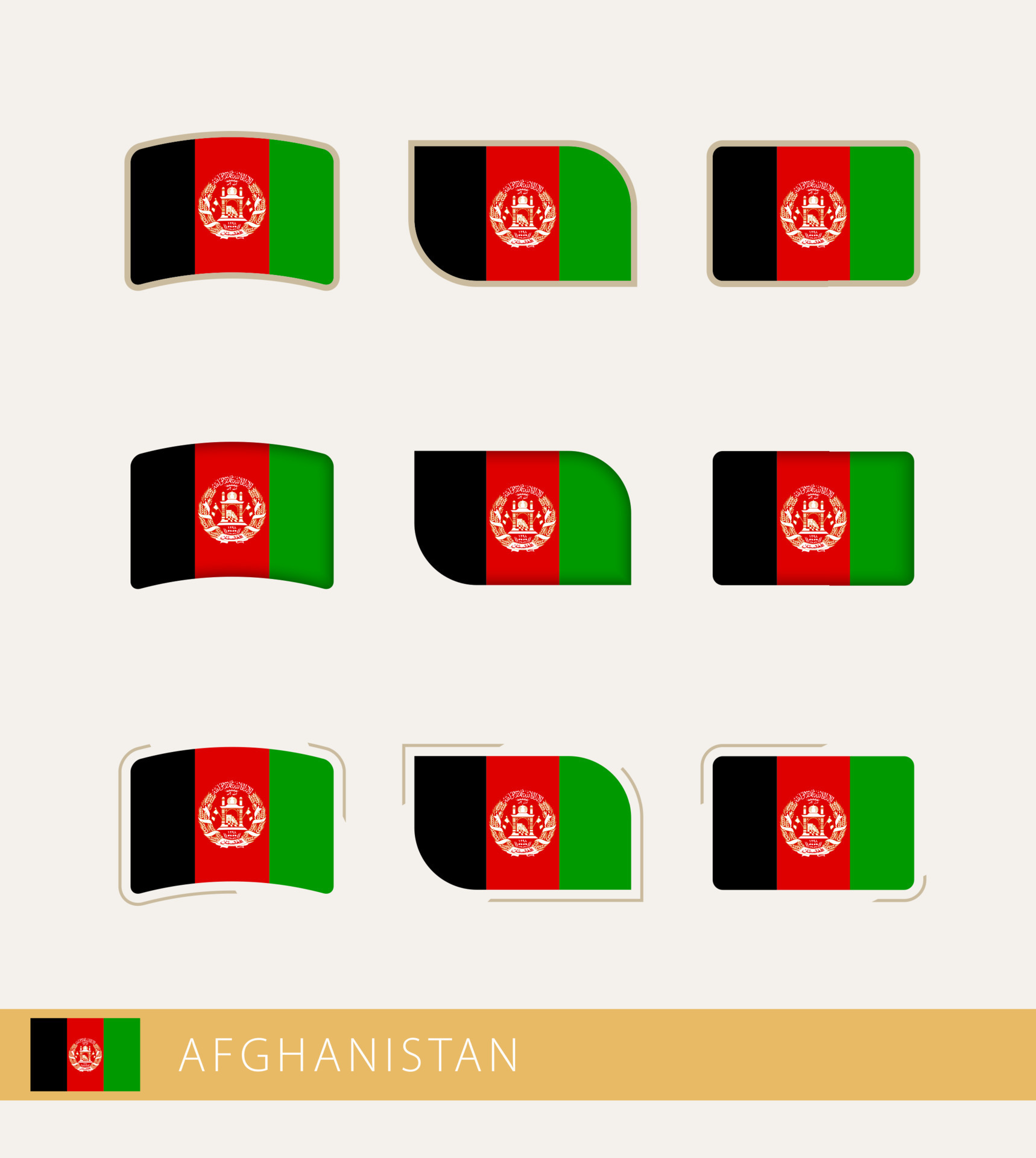Vector Flags Of Afghanistan Collection Of Afghanistan Flags 11691661 Vector Flags Of Afghanistan Collection Of Afghanistan Flags 11691661