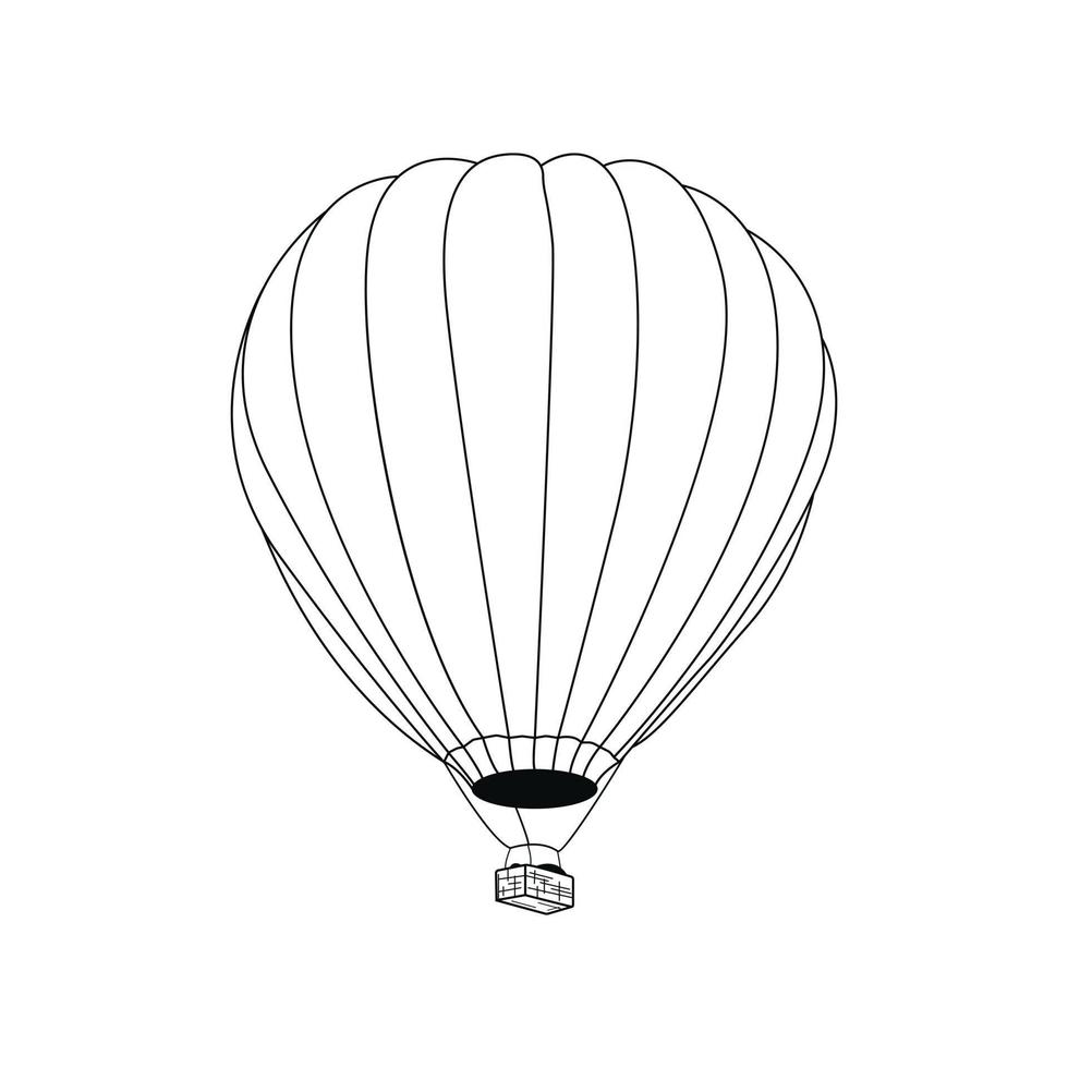 Air balloon icon vector