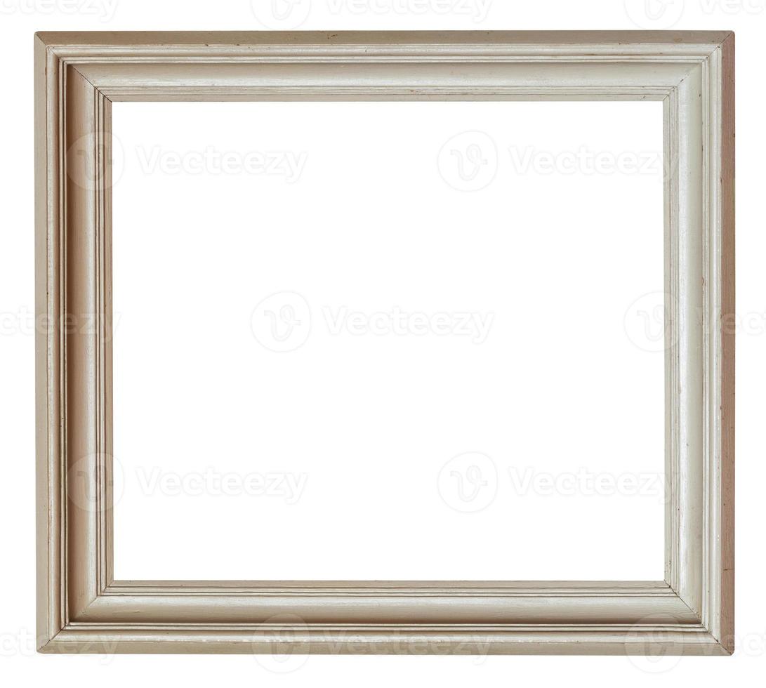 wide grey painted wooden picture frame photo