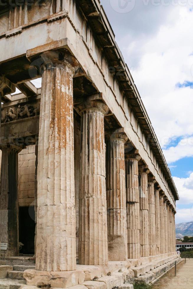 view of Temple of Hephaestus in Athens photo