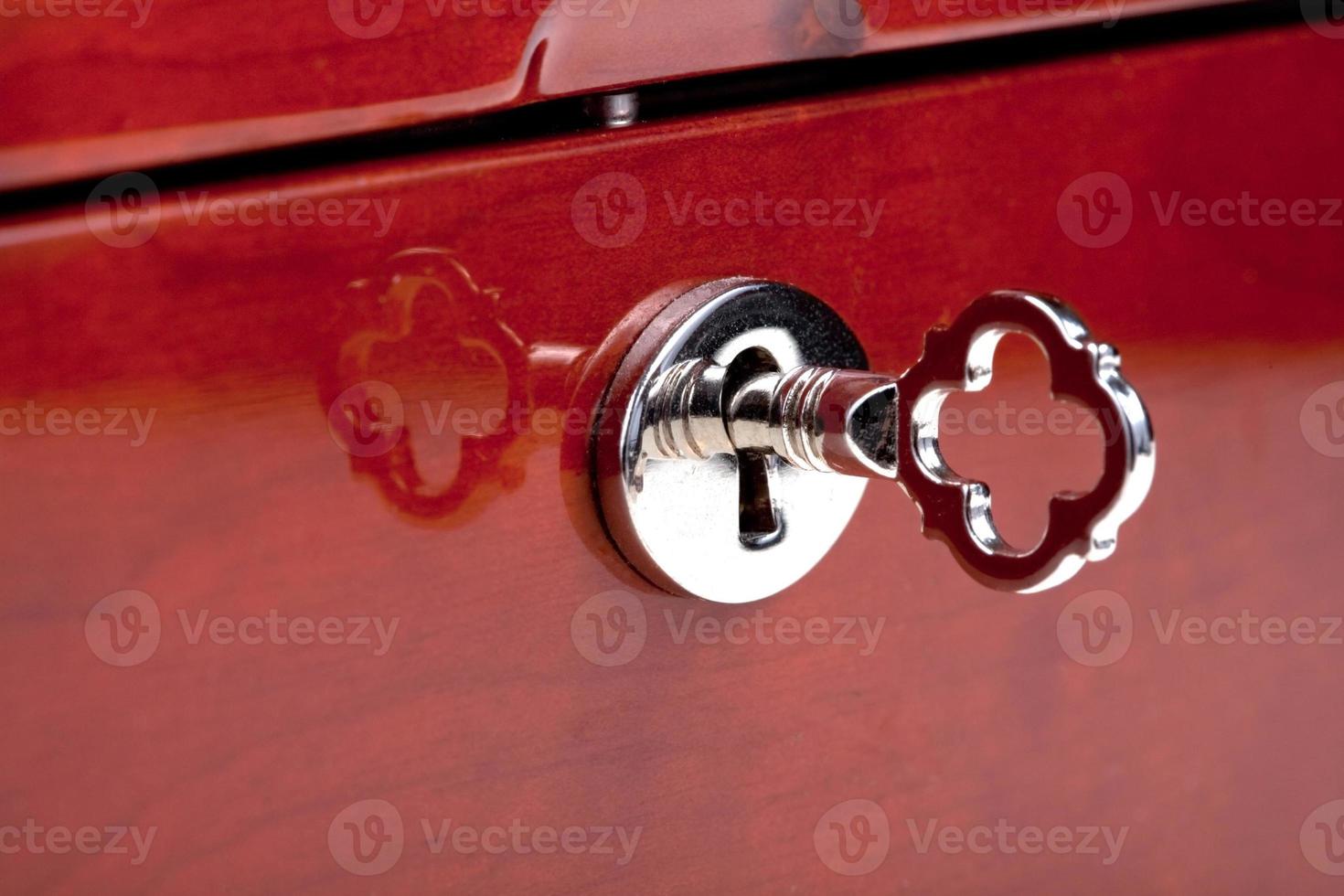 small key in keyhole photo