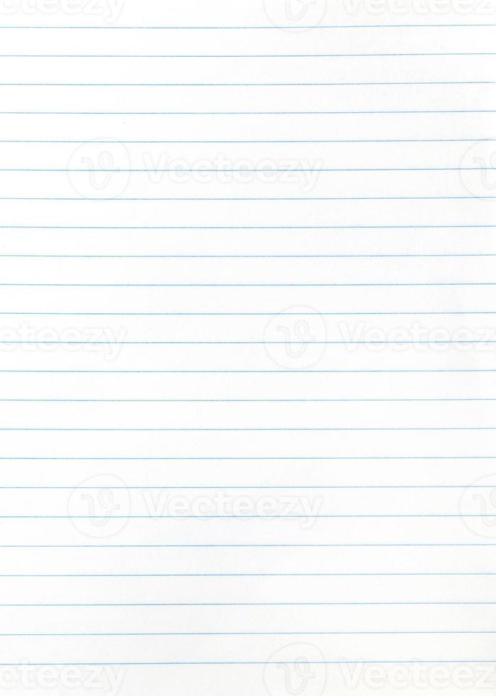 notebook wide lined sheet of paper photo