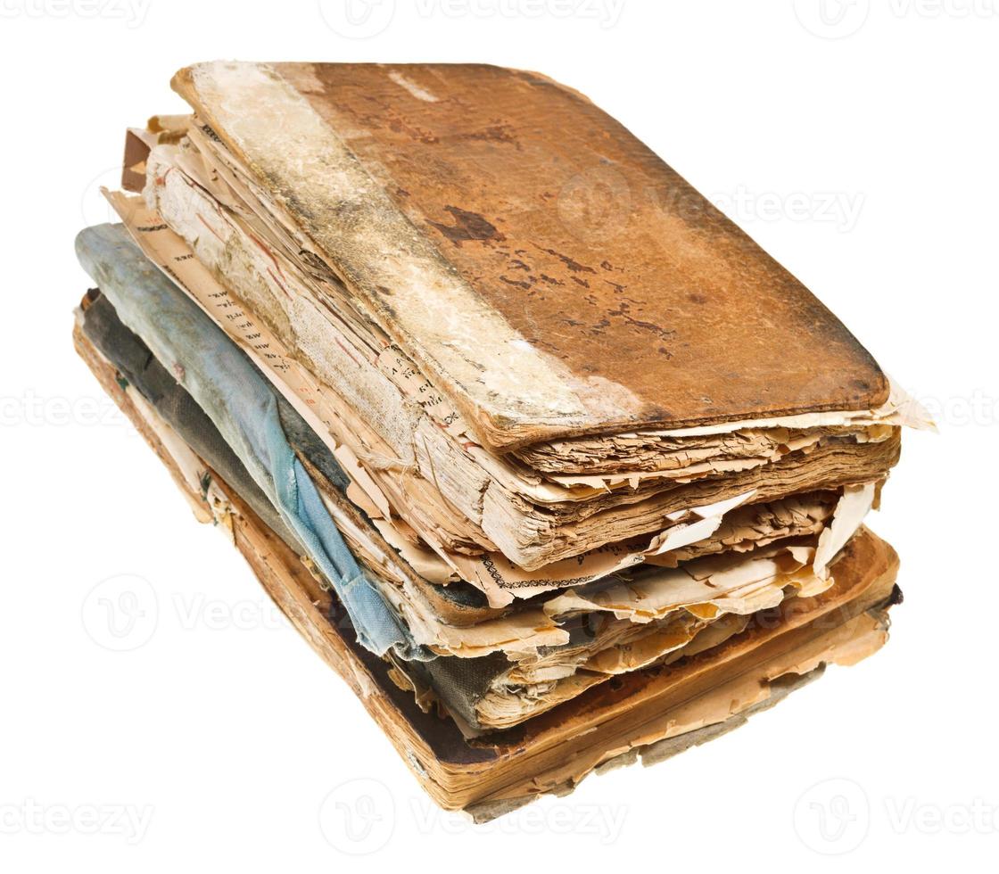 stack of old books photo