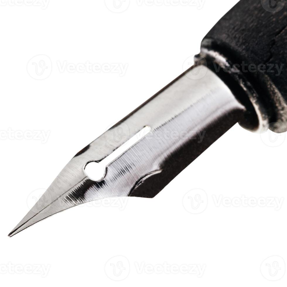 steel sharp tip of drawing pen close up photo