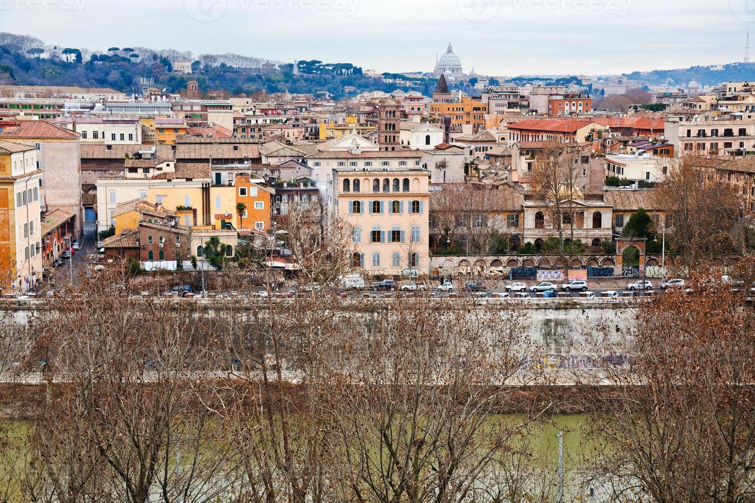 skyline of Rome from Aventine Hill photo