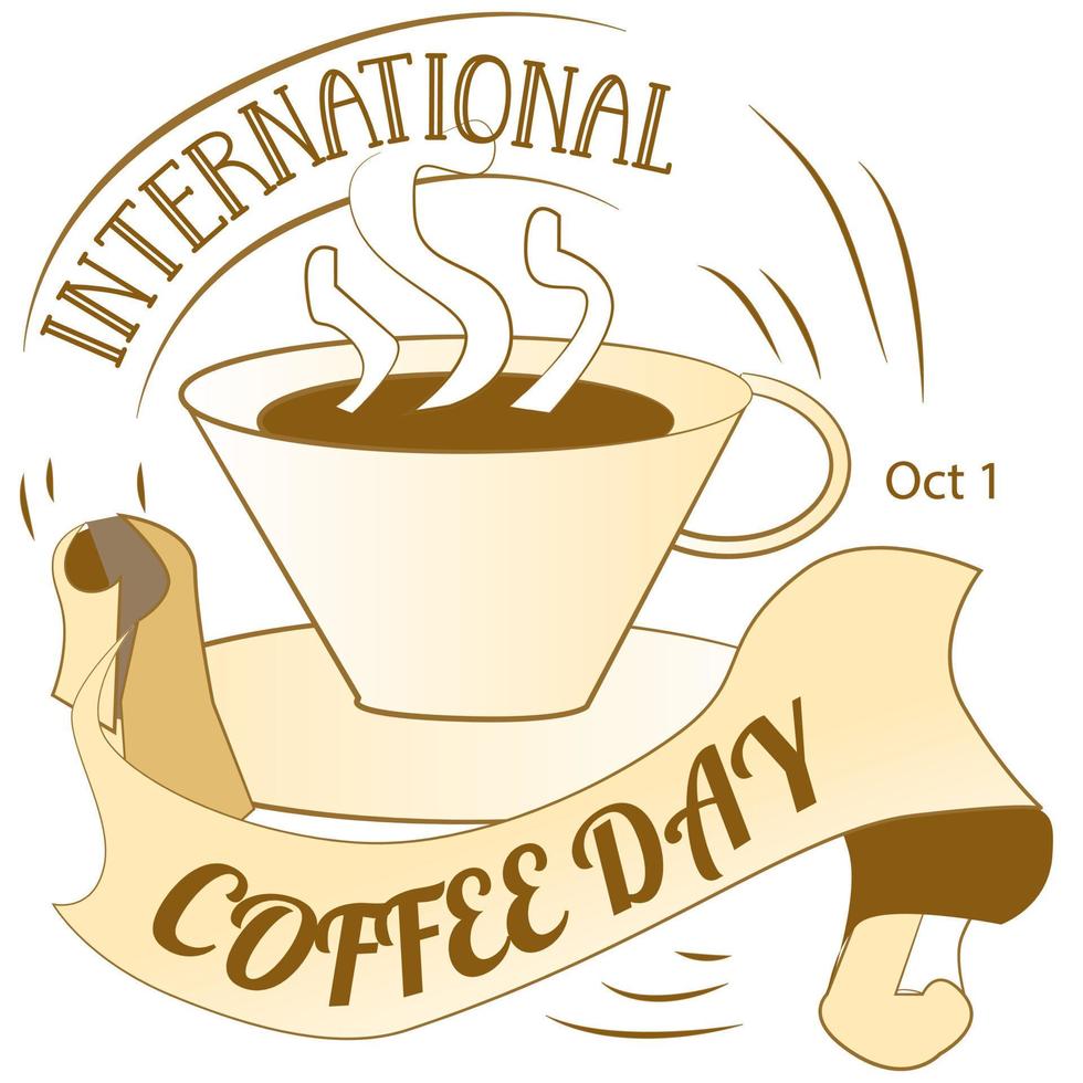 International Coffee Day vector